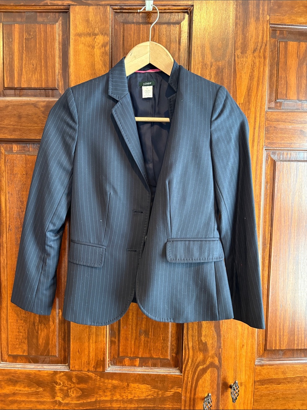 J. Crew Navy Pinstripe Women's Blazer